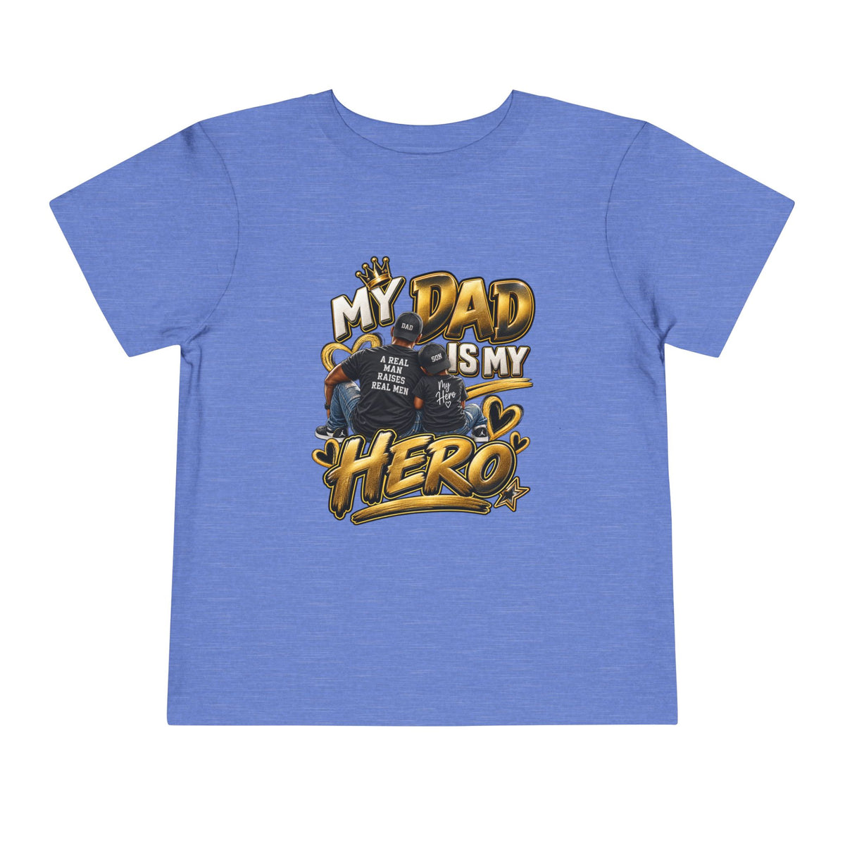 Toddler Tee — "My Dad Is My Hero" Firefighter Design