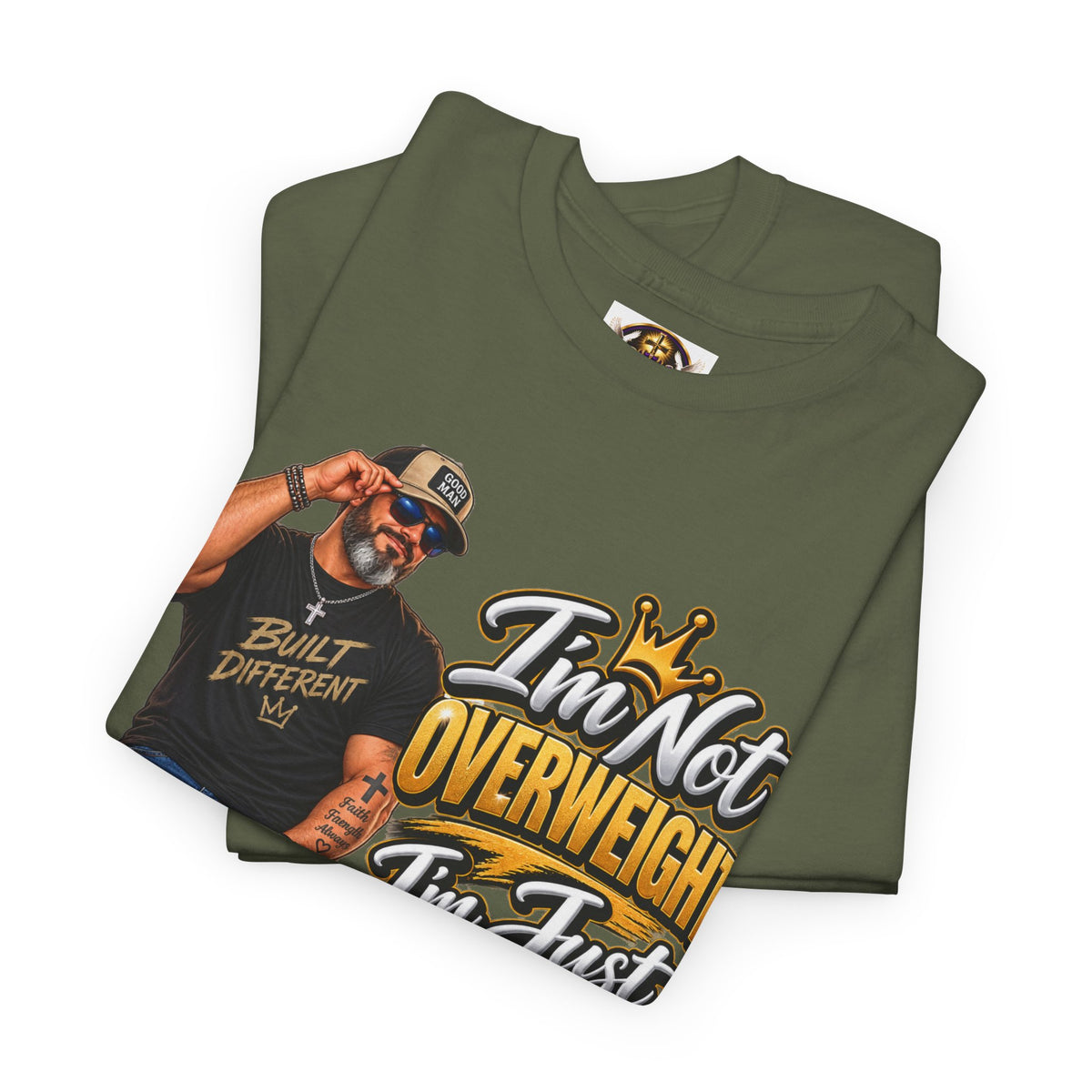 Graphic Tee — "I’m Not Overweight I’m Just A Lot To Love" Plus-Size Pride Shirt