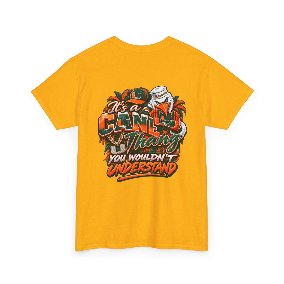 Miami Hurricanes Fan T-Shirt – “I’m a Miami Hurricane Fan All Day” Game Day Tee