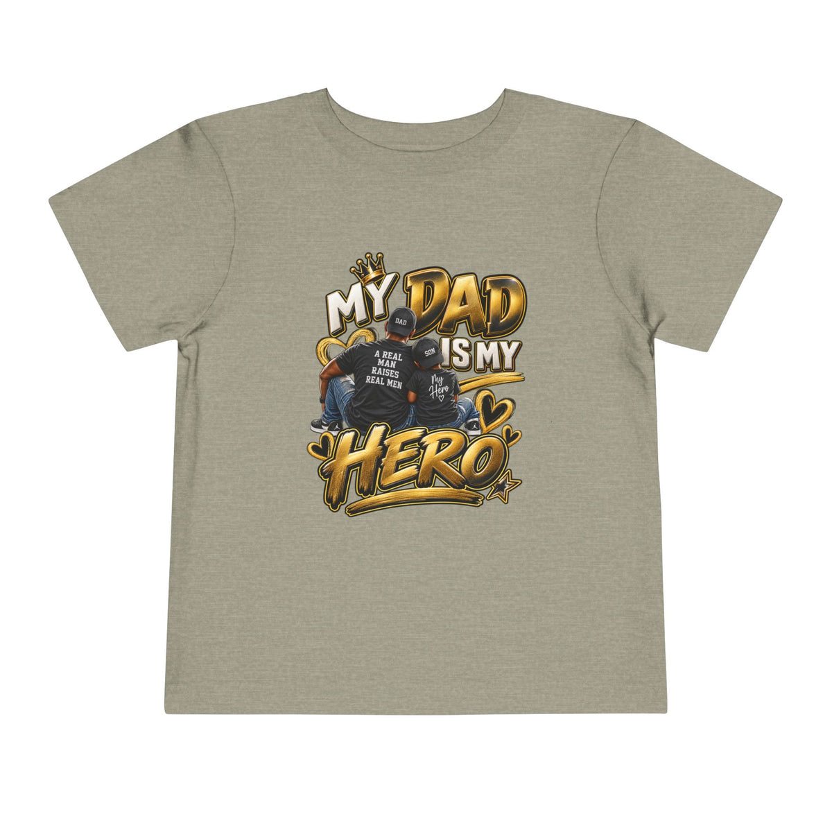 Toddler Tee — "My Dad Is My Hero" Firefighter Design