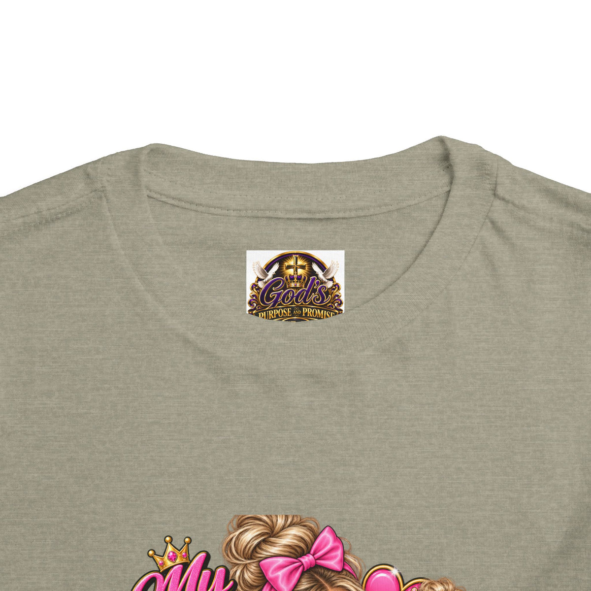 Toddler Tee — “My Mom Says I’m Her Little Princess” Pink Princess Graphic