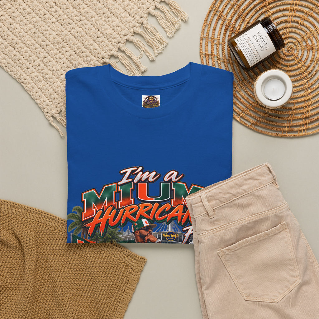 Miami Hurricanes Fan T-Shirt – “I’m a Miami Hurricane Fan All Day” Game Day Tee