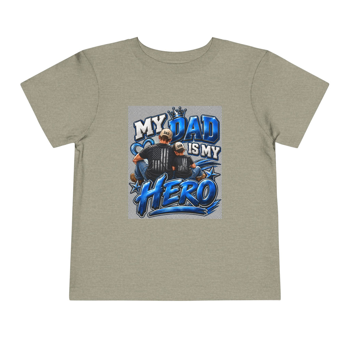 Toddler Tee — "My Dad Is My Hero" Firefighter Design