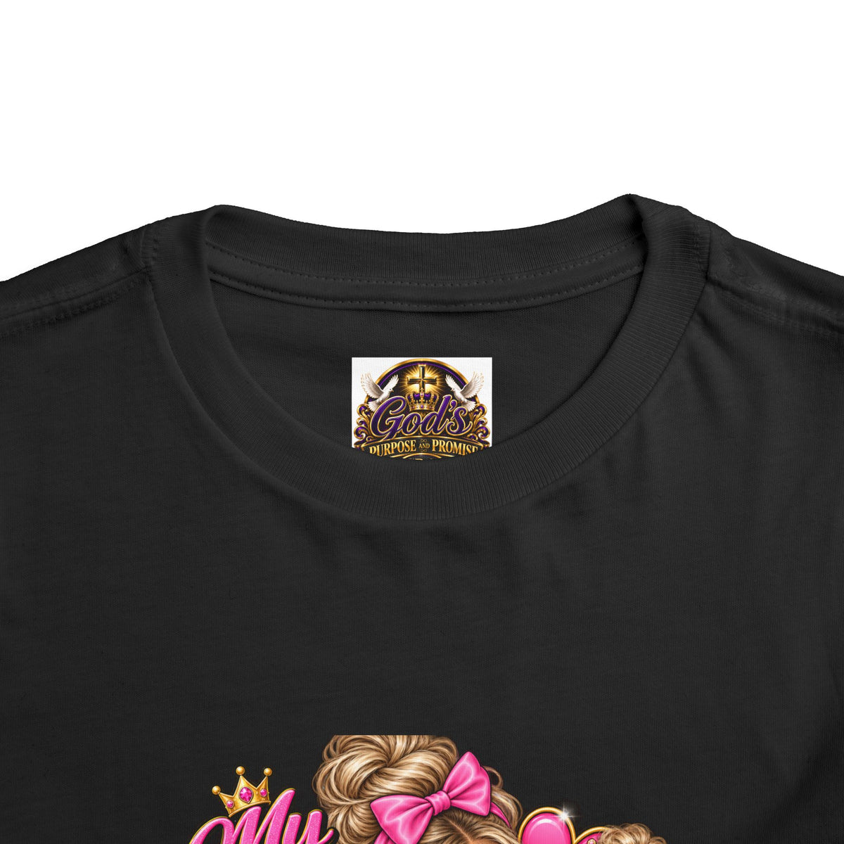 Toddler Tee — “My Mom Says I’m Her Little Princess” Pink Princess Graphic
