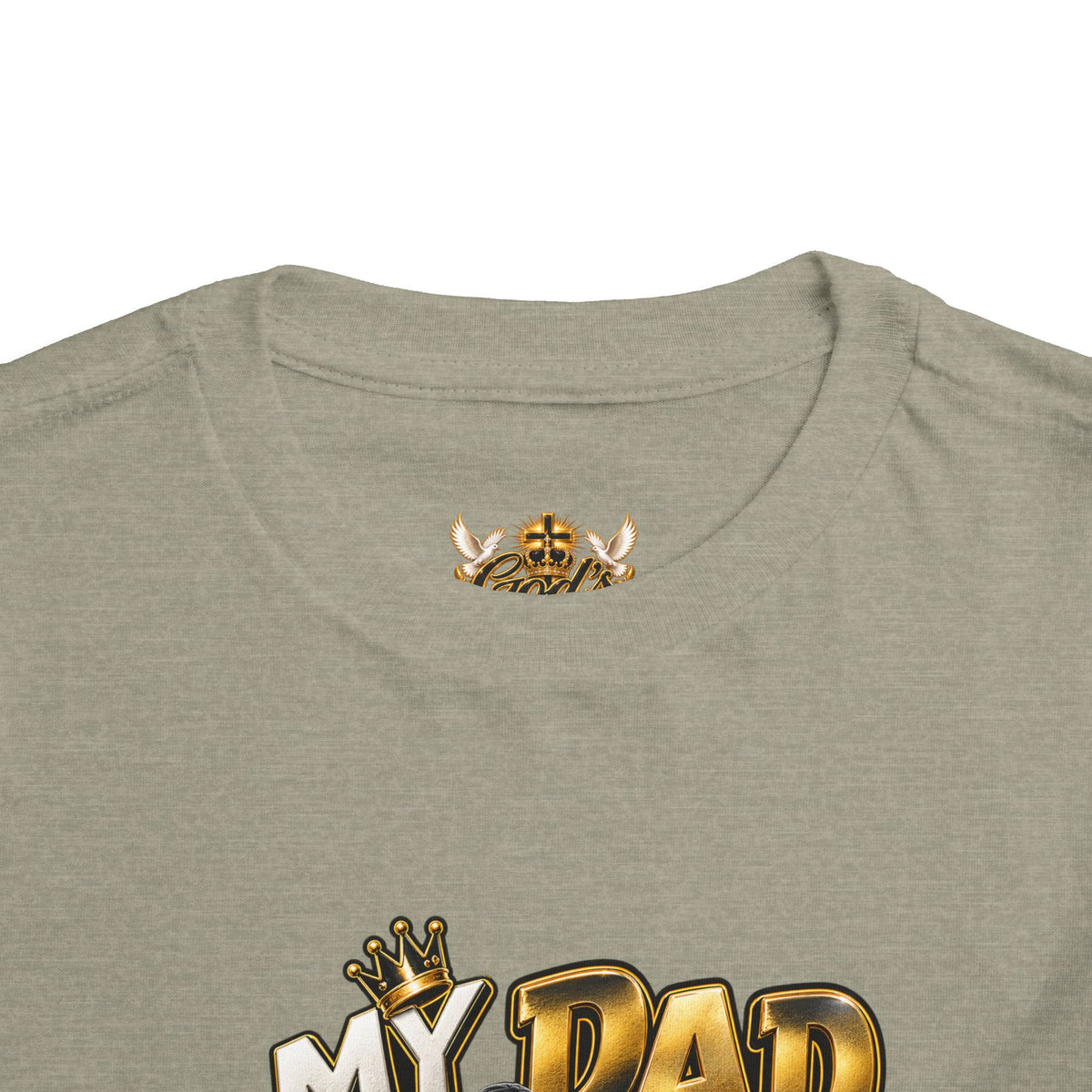 Toddler Tee — "My Dad Is My Hero" Firefighter Design