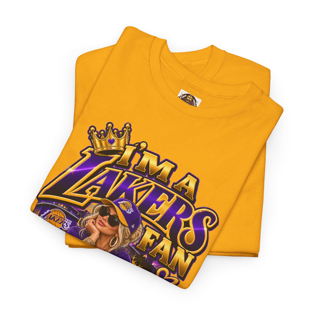 Lakers Fan T-Shirt — "I’m a Lakers Fan" Front & "Lakers For Life" Back