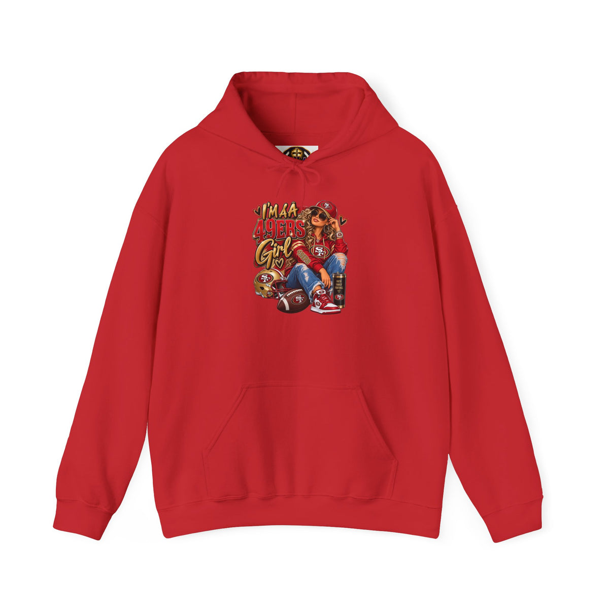 49ers Retro Fan Hoodie — "Go Niners" Vintage Football Graphic
