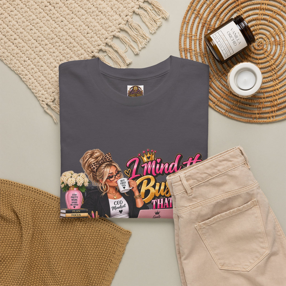 Mind the Business T‑Shirt — "Mind the Business That Pays Me" Graphic Tee for Boss Ladies