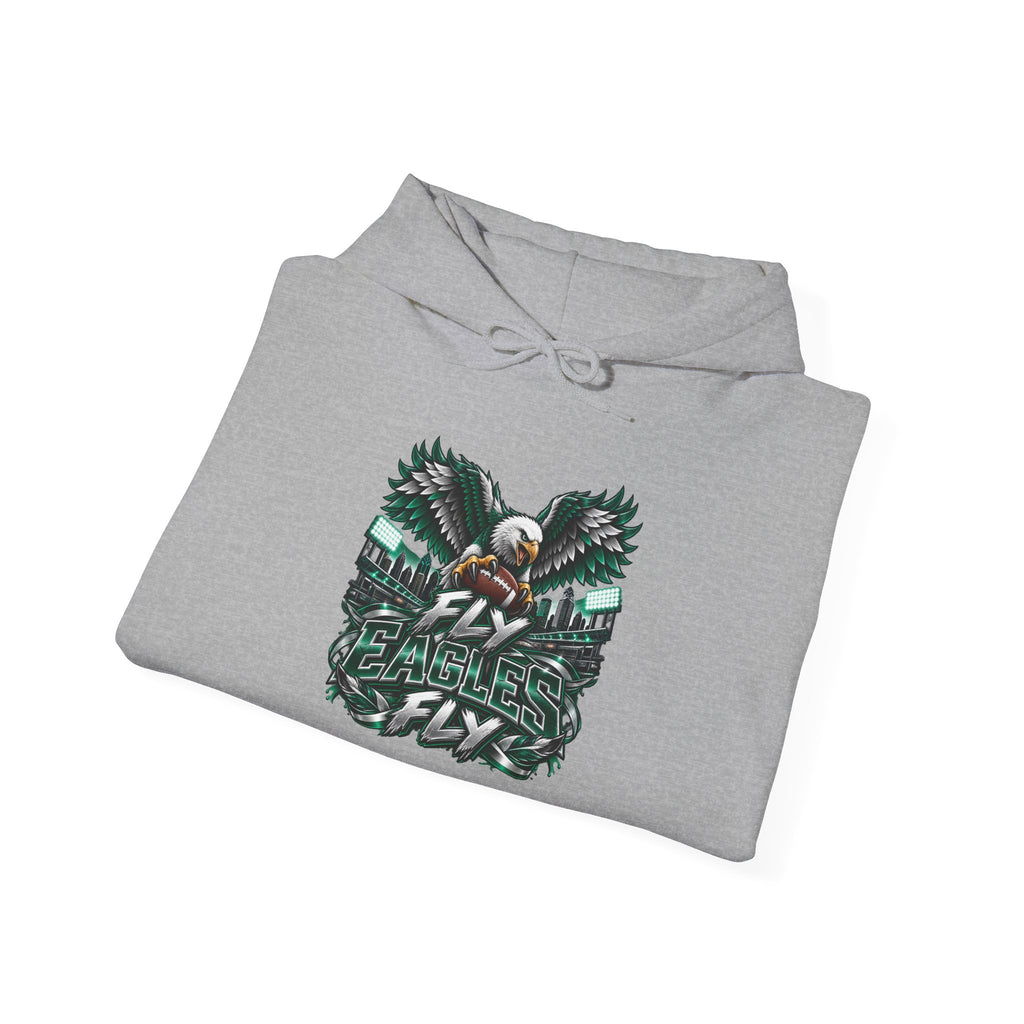Eagles For Life Hoodie — Bold Eagle Graphic Football Fan Pullover