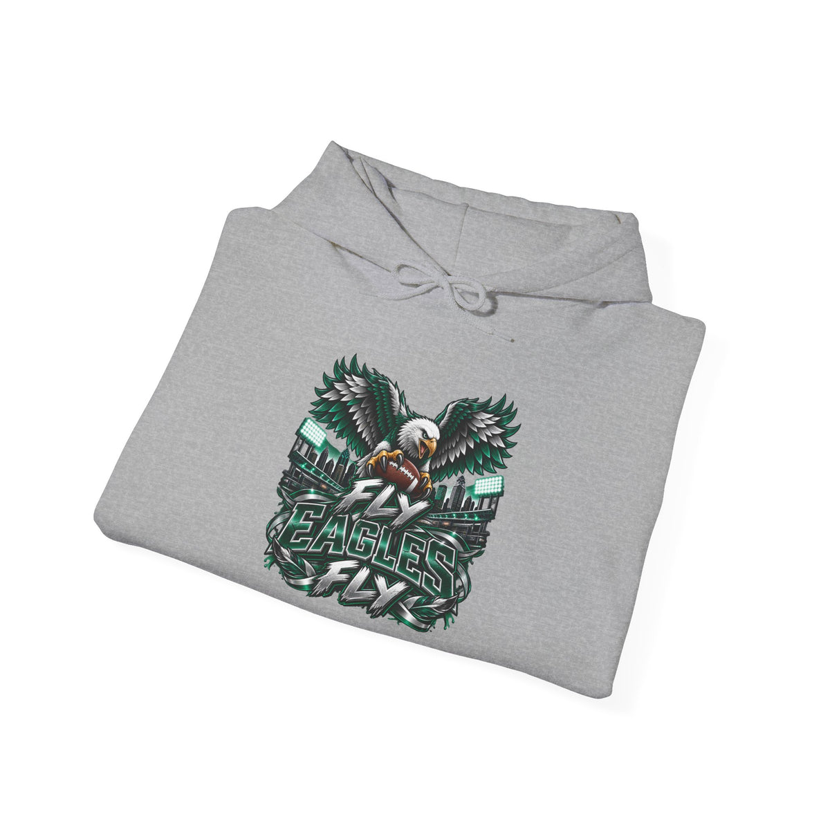 Eagles For Life Hoodie — Bold Eagle Graphic Football Fan Pullover