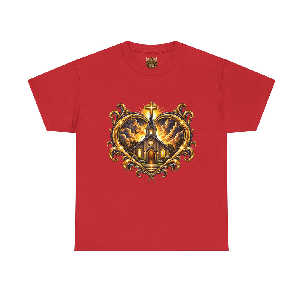 Church Heart Tee — "Church in the Heart of the City" Christian Graphic T-Shirt