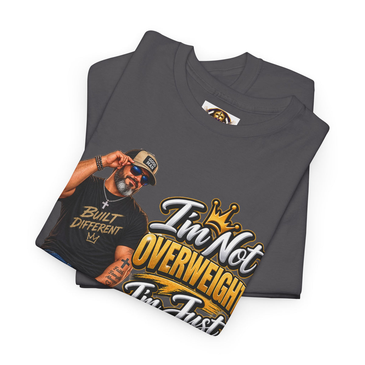 Graphic Tee — "I’m Not Overweight I’m Just A Lot To Love" Plus-Size Pride Shirt