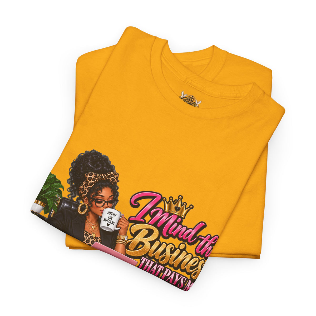 Boss Woman Tee – "Mind the Business, Baby Pays Me" Graphic T-Shirt