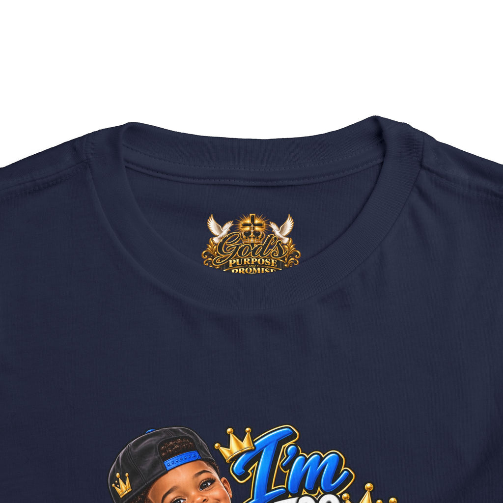 Toddler Tee — “I’m Too Cute to Be Mom’s Problem Child” Cute Boy Graphic