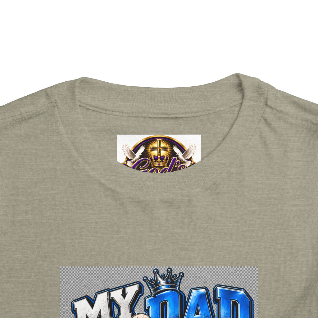 Toddler Tee — "My Dad Is My Hero" Firefighter Design