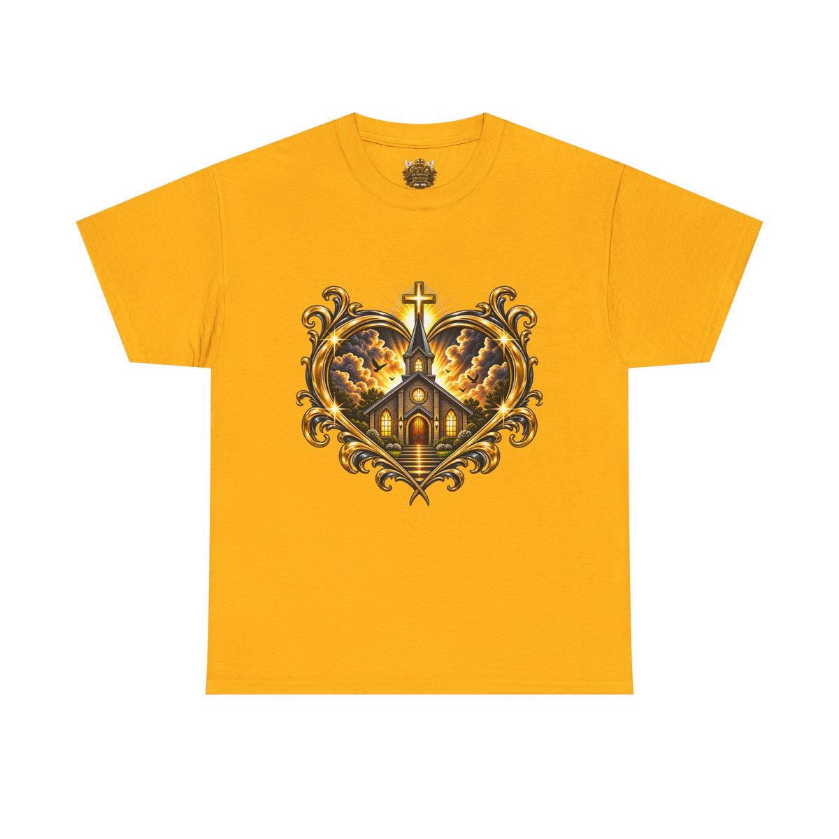 Church Heart Tee — "Church in the Heart of the City" Christian Graphic T-Shirt