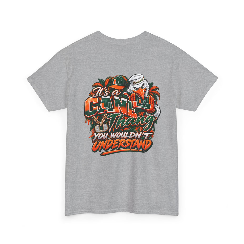 Miami Hurricanes Fan T-Shirt – “I’m a Miami Hurricane Fan All Day” Game Day Tee