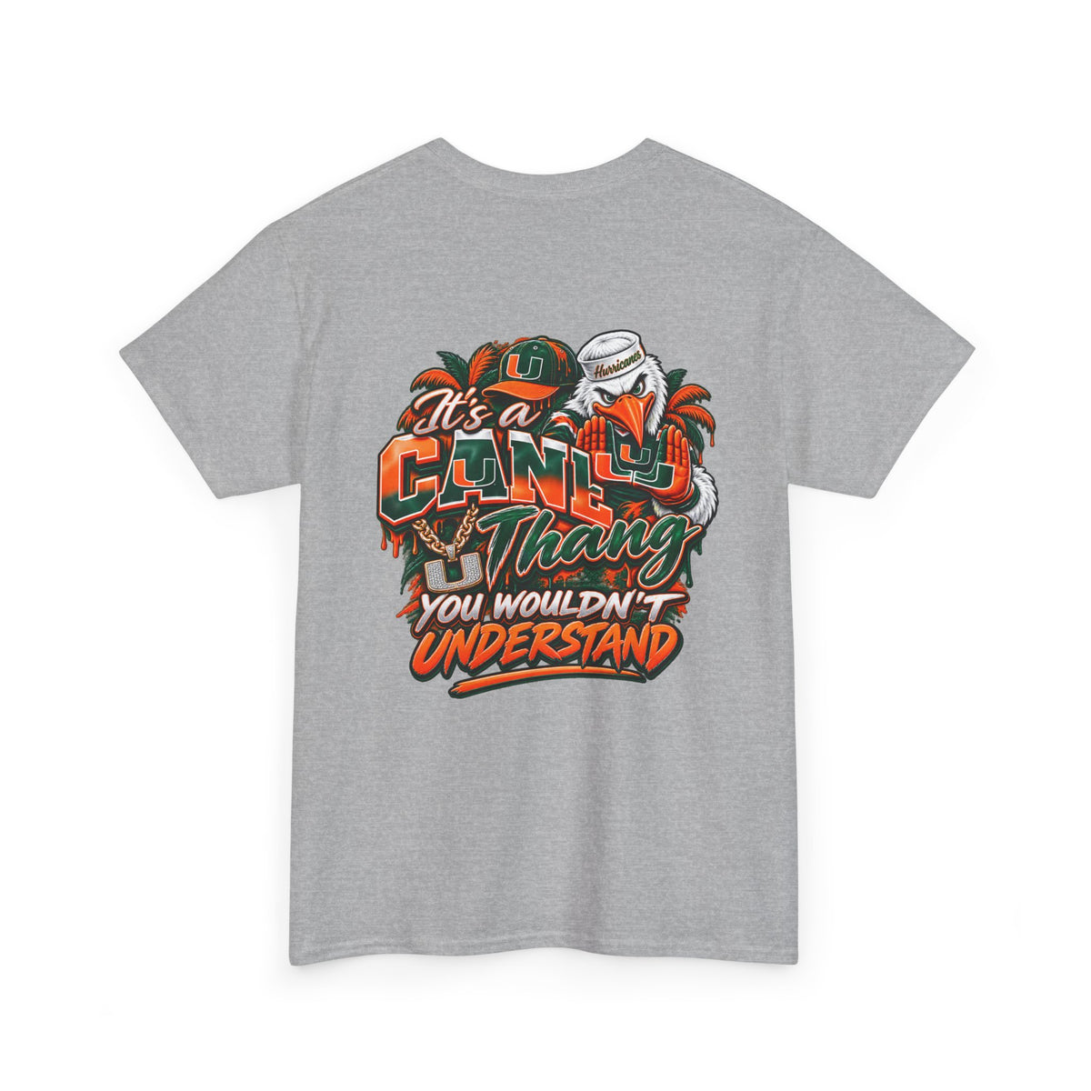 Miami Hurricanes Fan T-Shirt – “I’m a Miami Hurricane Fan All Day” Game Day Tee