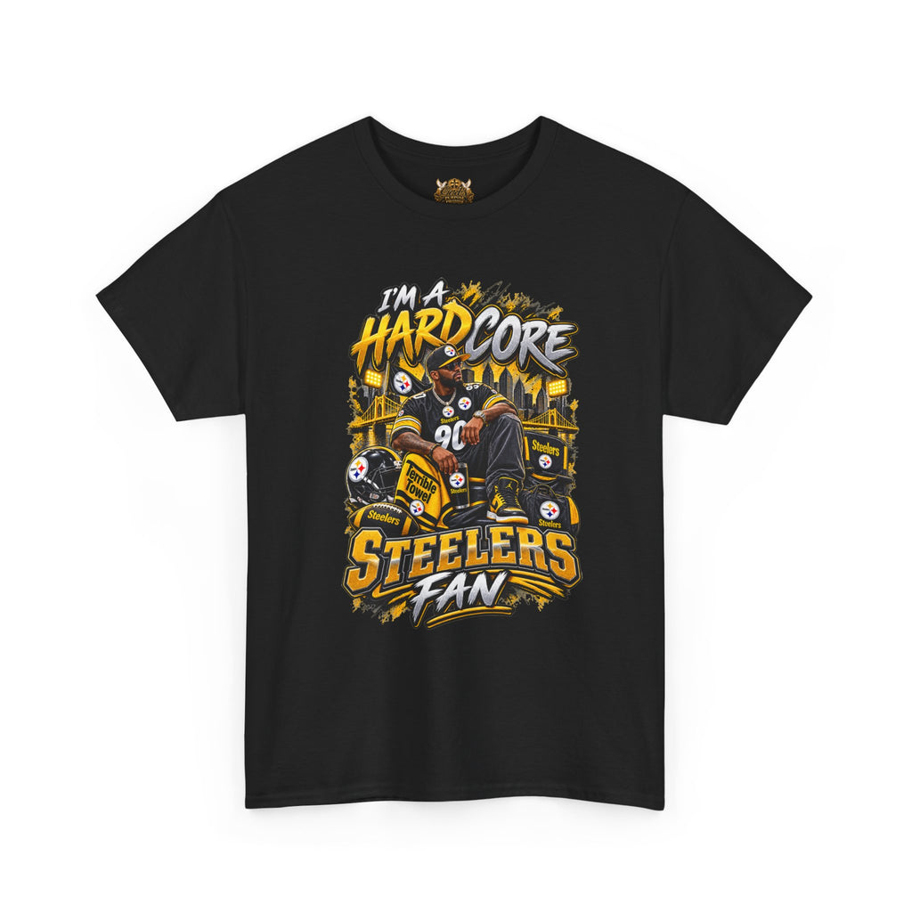 Hardcore Steelers Fan T-Shirt — Retro Pittsburgh Football Tee