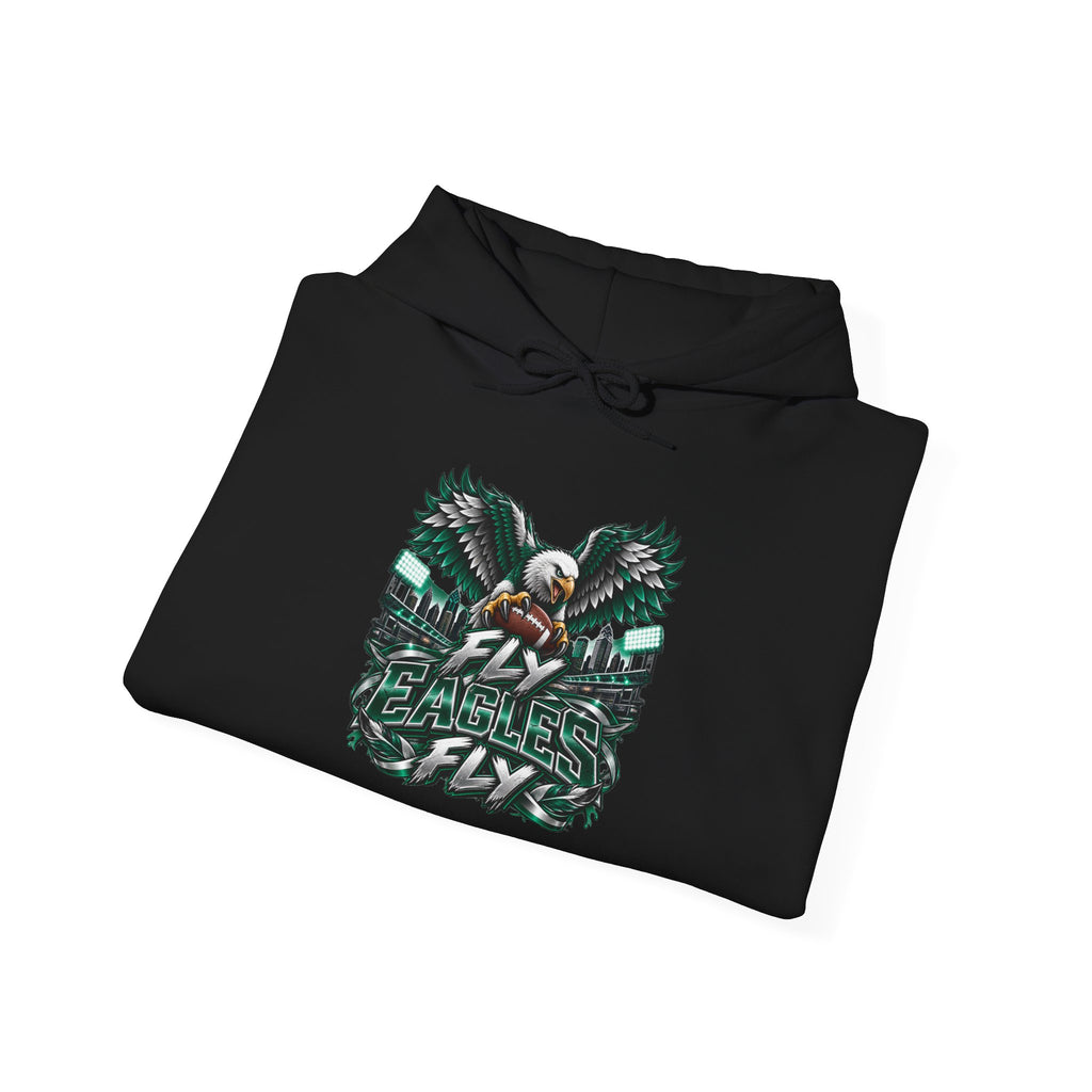Eagles For Life Hoodie — Bold Eagle Graphic Football Fan Pullover