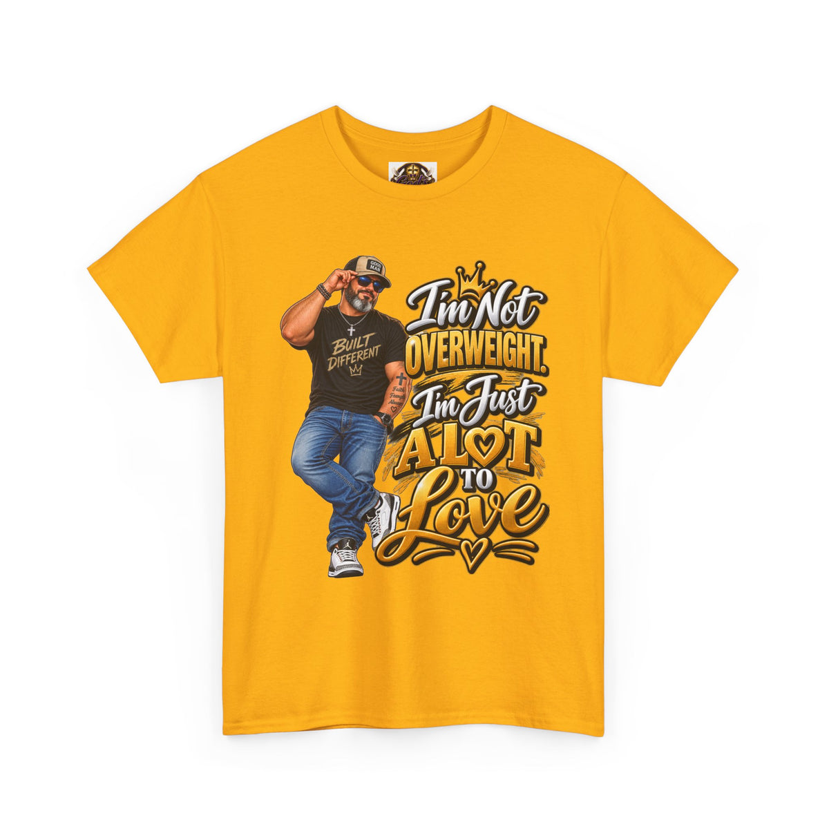 Graphic Tee — "I’m Not Overweight I’m Just A Lot To Love" Plus-Size Pride Shirt