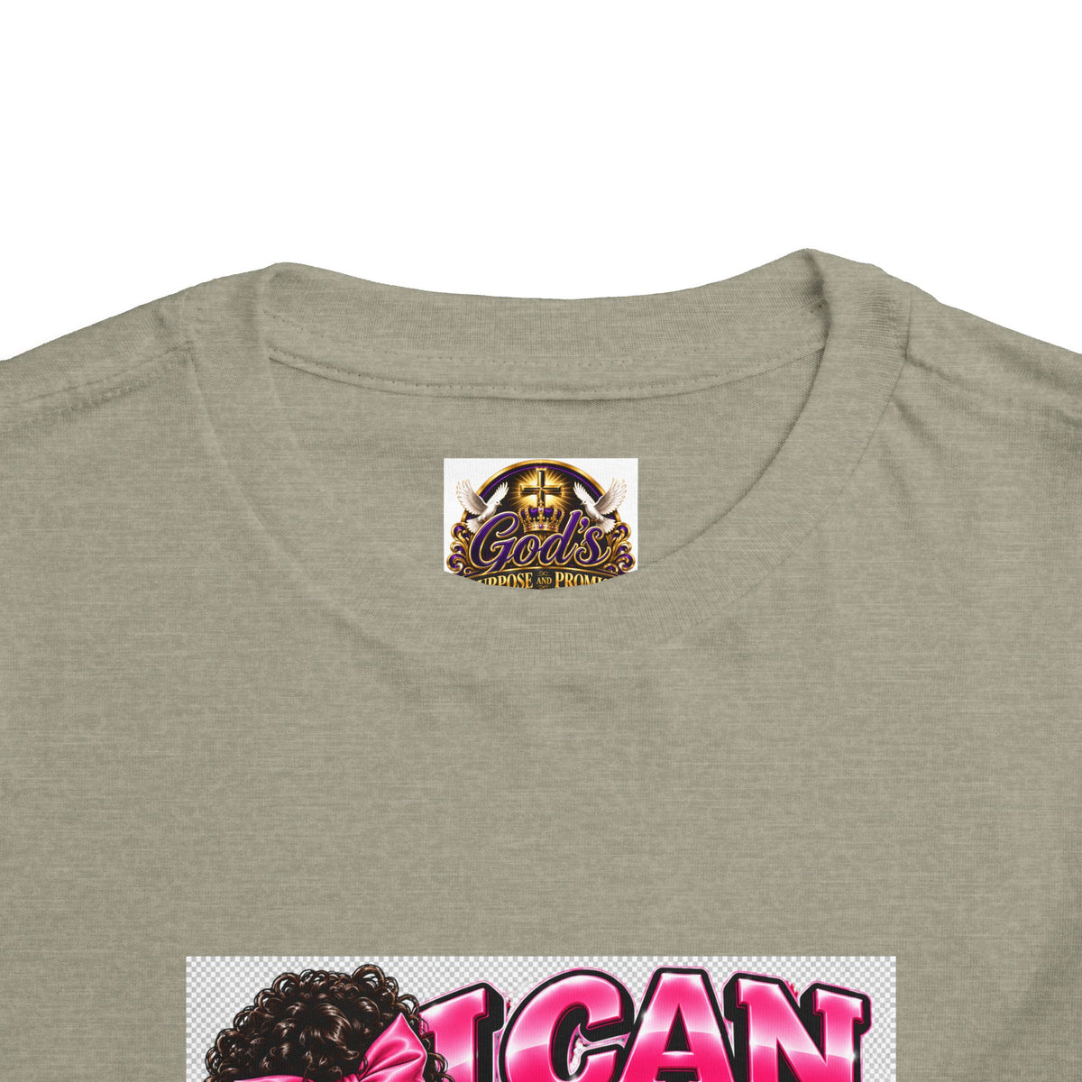 Toddler Tee — "I Can Count to Five But I Can Only Tie My Shoe" Cute Girl Graphic