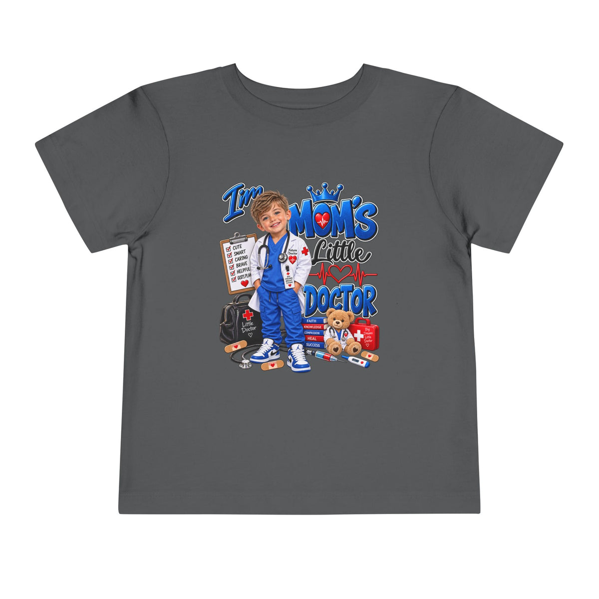 Toddler Tee — Mom's Little Doctor Graphic Shirt