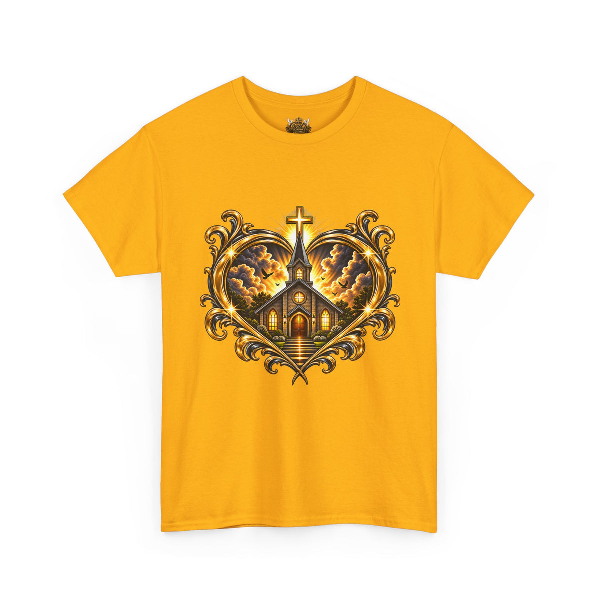 Church Heart Tee — "Church in the Heart of the City" Christian Graphic T-Shirt