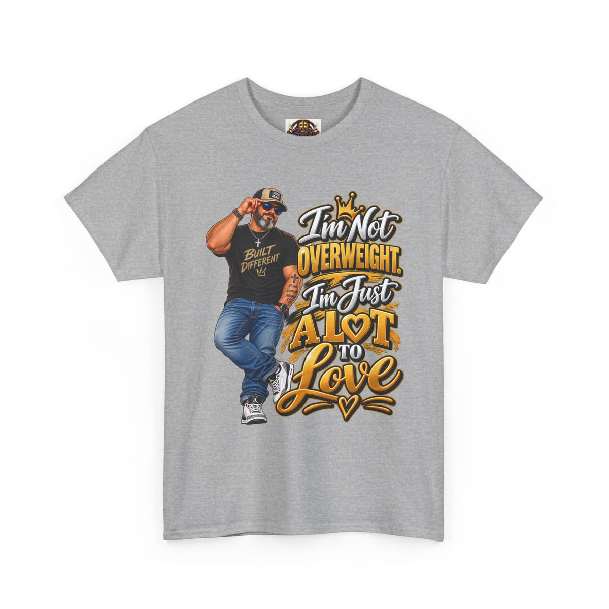 Graphic Tee — "I’m Not Overweight I’m Just A Lot To Love" Plus-Size Pride Shirt