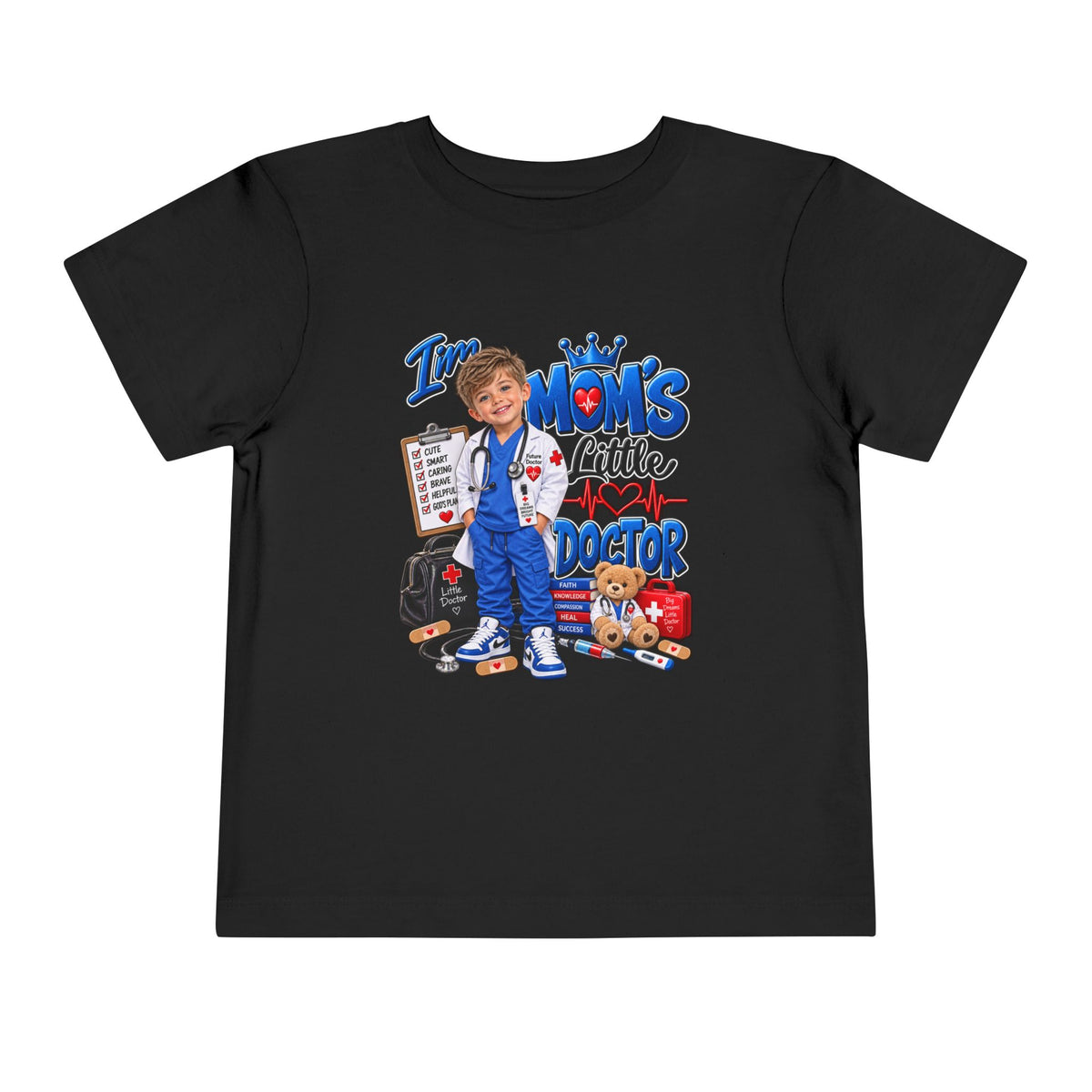 Toddler Tee — Mom's Little Doctor Graphic Shirt