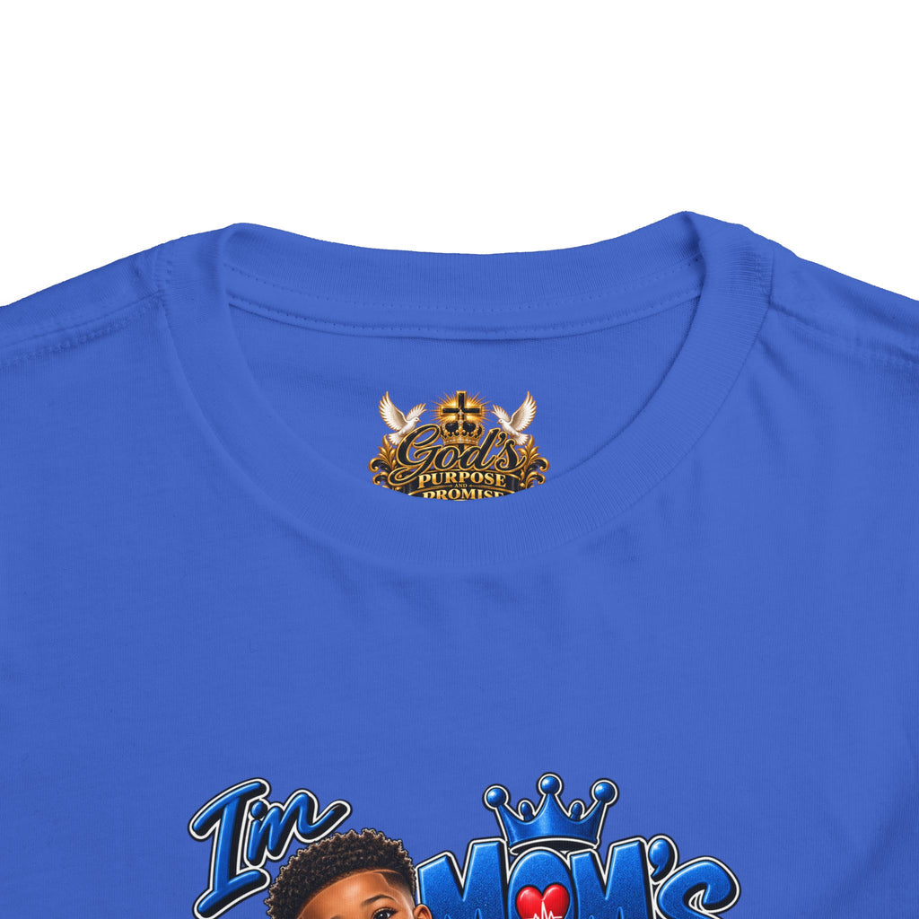 Toddler 'Mom's Little Doctor' Short Sleeve Tee - Cute Kids Doctor Playful Shirt