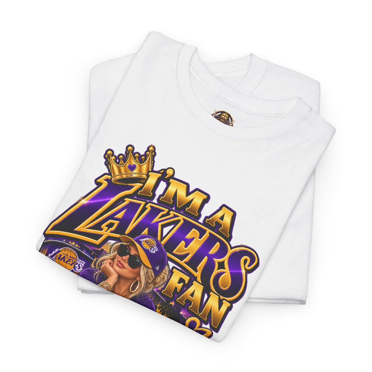Lakers Fan T-Shirt — "I’m a Lakers Fan" Front & "Lakers For Life" Back