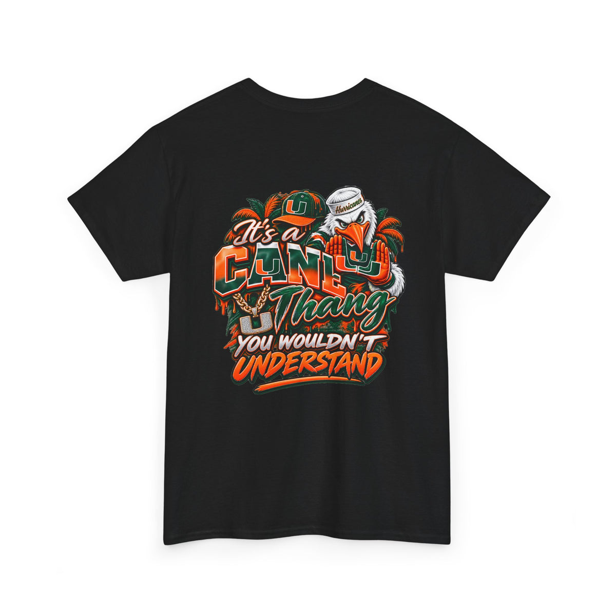 Miami Hurricanes Fan T-Shirt – “I’m a Miami Hurricane Fan All Day” Game Day Tee