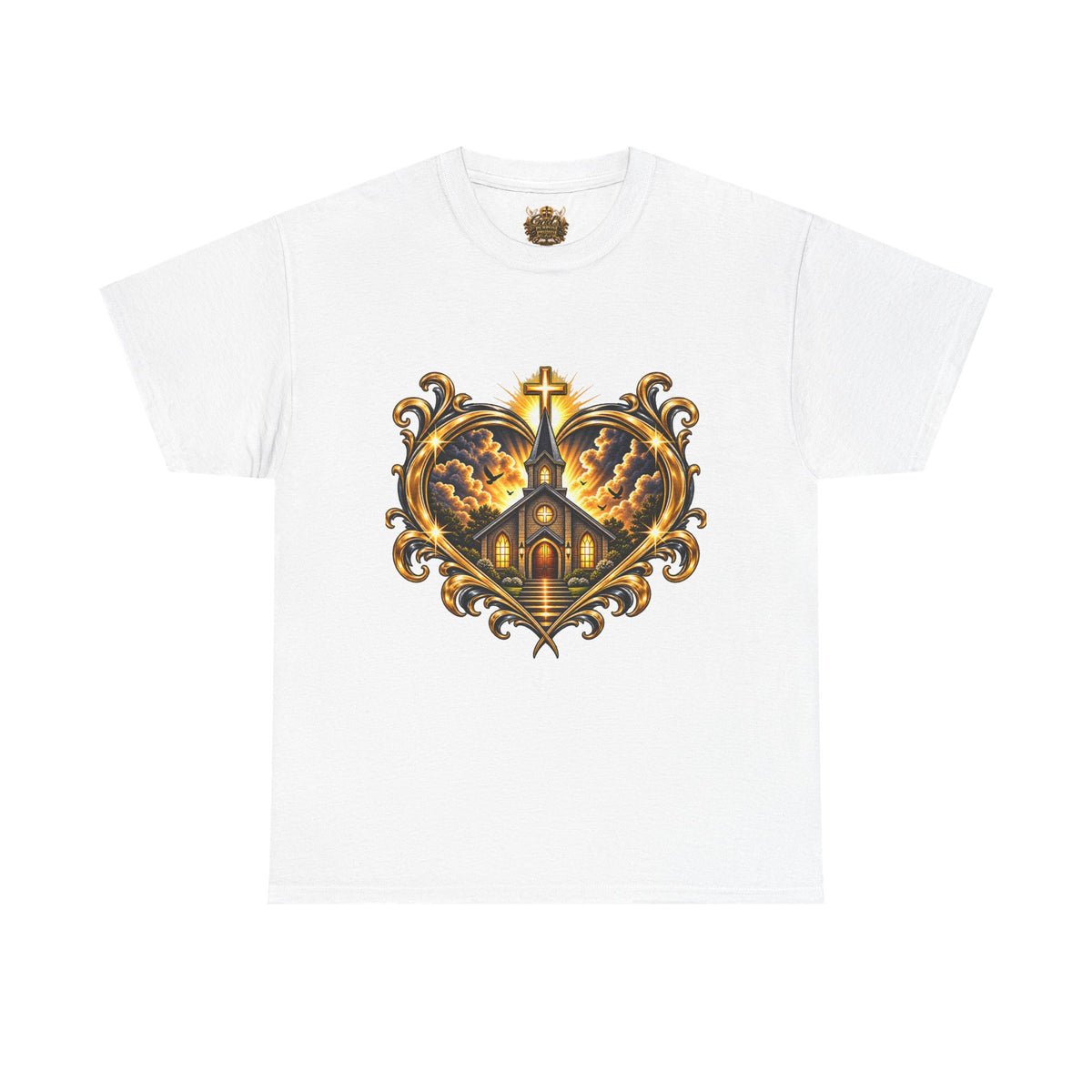 Church Heart Tee — "Church in the Heart of the City" Christian Graphic T-Shirt