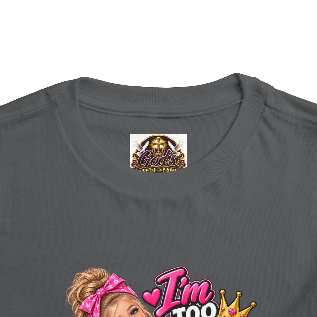 Toddler Tee — "I'm Too Cute to Be Mom's Problem Child" Graphic Top