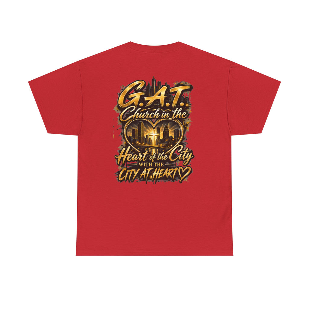 Church Heart Tee — "Church in the Heart of the City" Christian Graphic T-Shirt