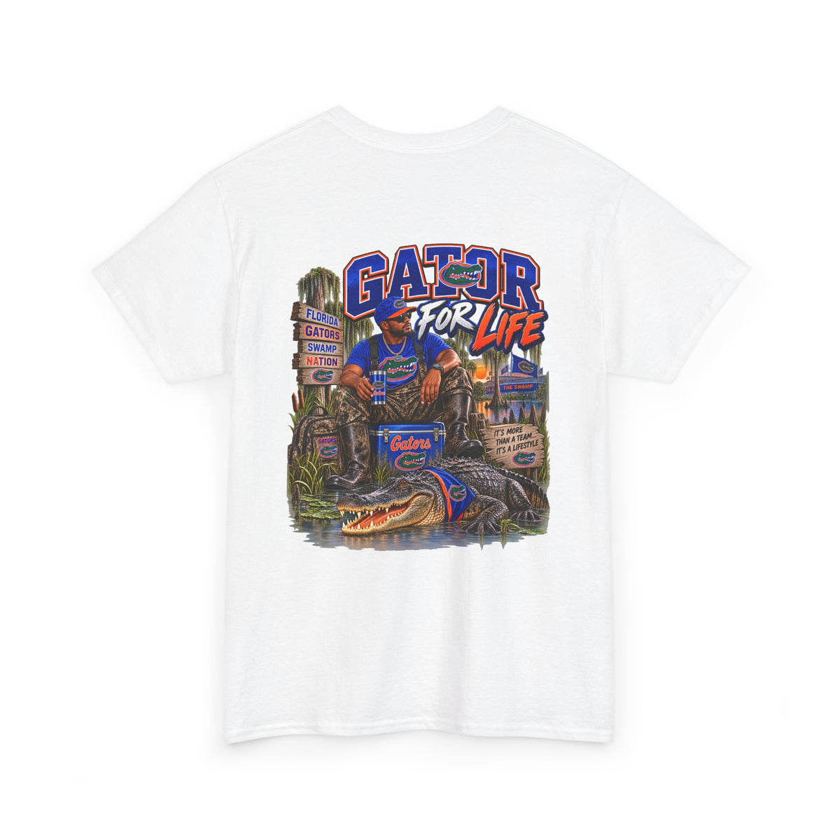 Gators Fan T-Shirt – “I’m a Gators Fan / Gator For Life” Swamp Football Tee