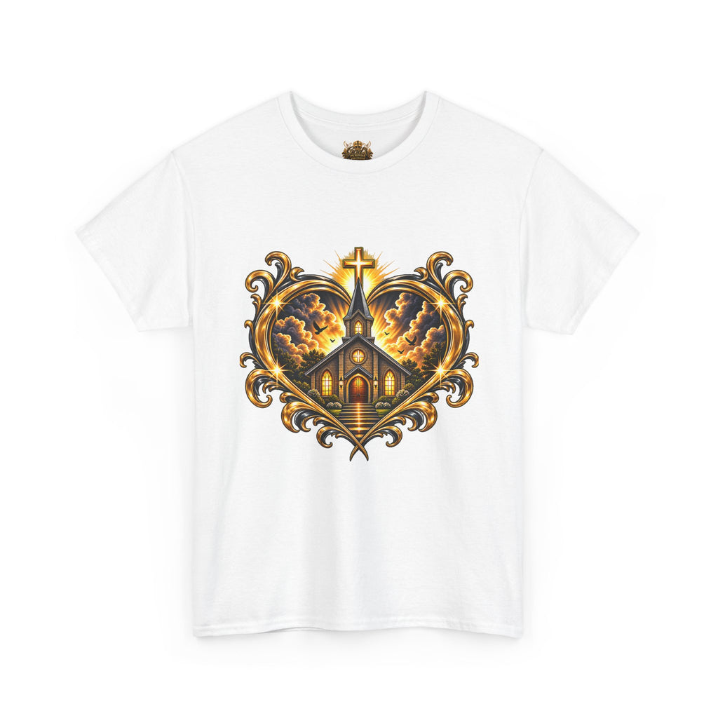 Church Heart Tee — "Church in the Heart of the City" Christian Graphic T-Shirt
