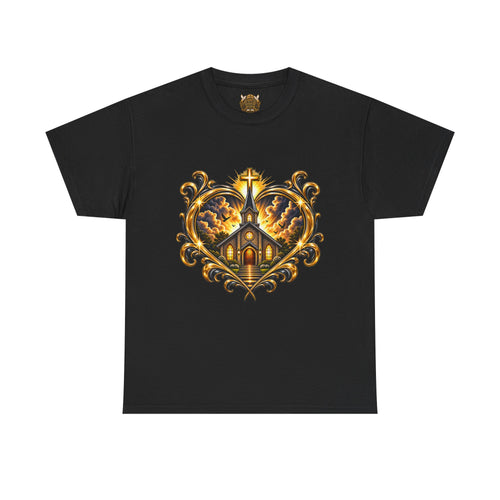 Church Heart Tee — "Church in the Heart of the City" Christian Graphic T-Shirt