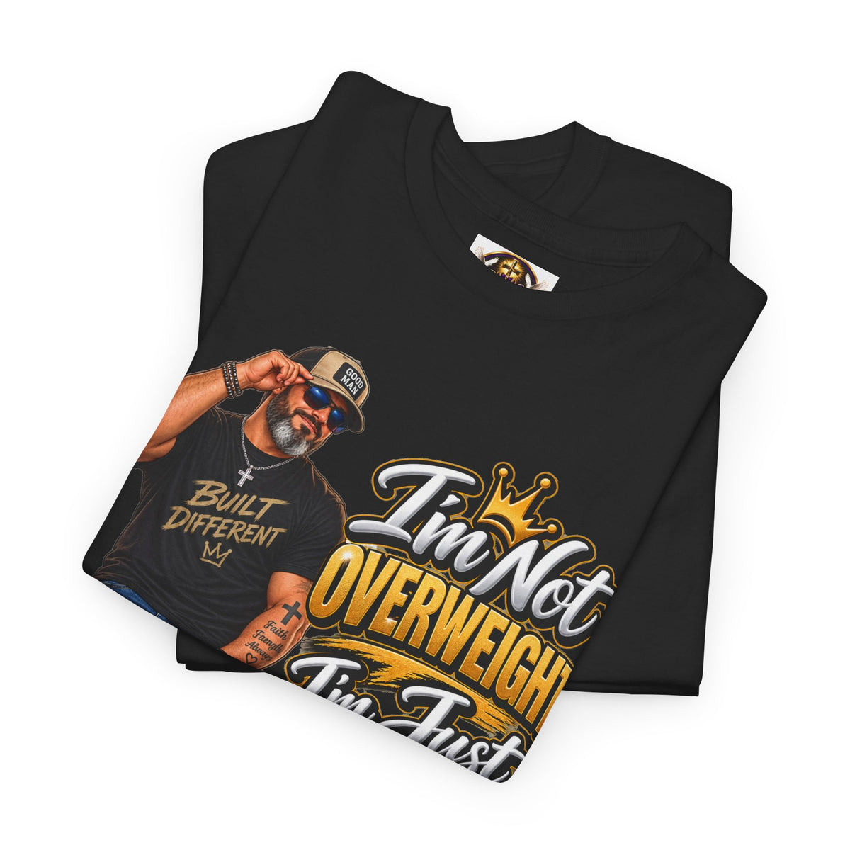 Graphic Tee — "I’m Not Overweight I’m Just A Lot To Love" Plus-Size Pride Shirt