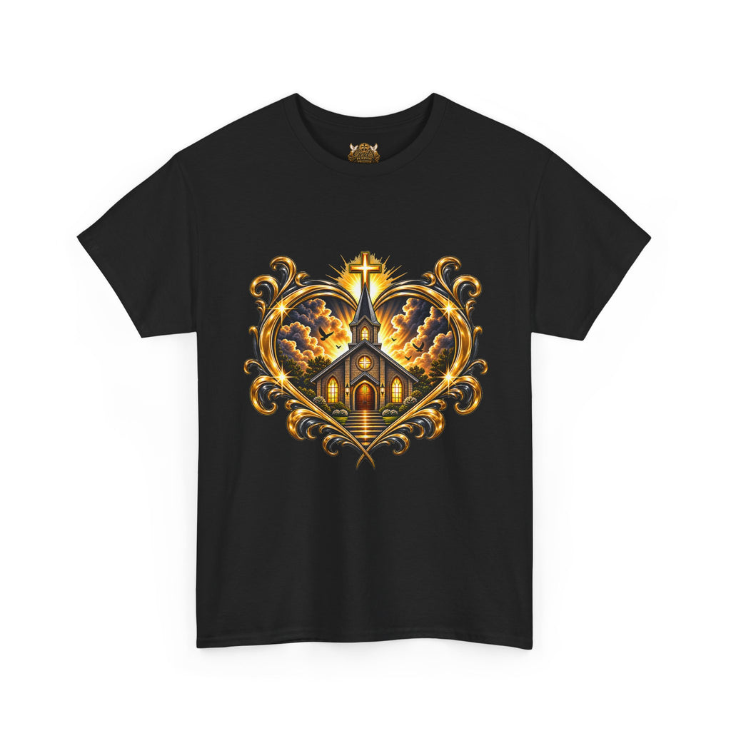 Church Heart Tee — "Church in the Heart of the City" Christian Graphic T-Shirt