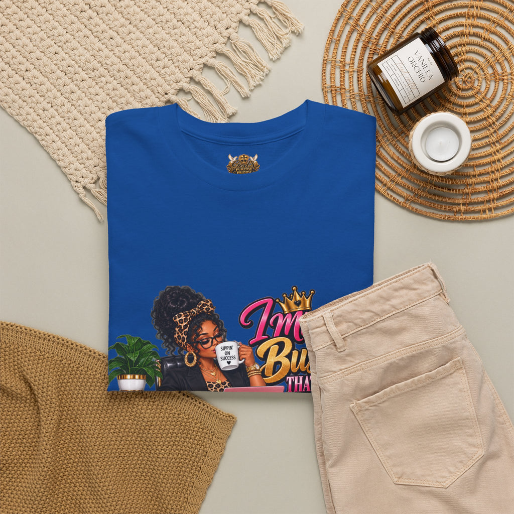 Boss Woman Tee – "Mind the Business, Baby Pays Me" Graphic T-Shirt