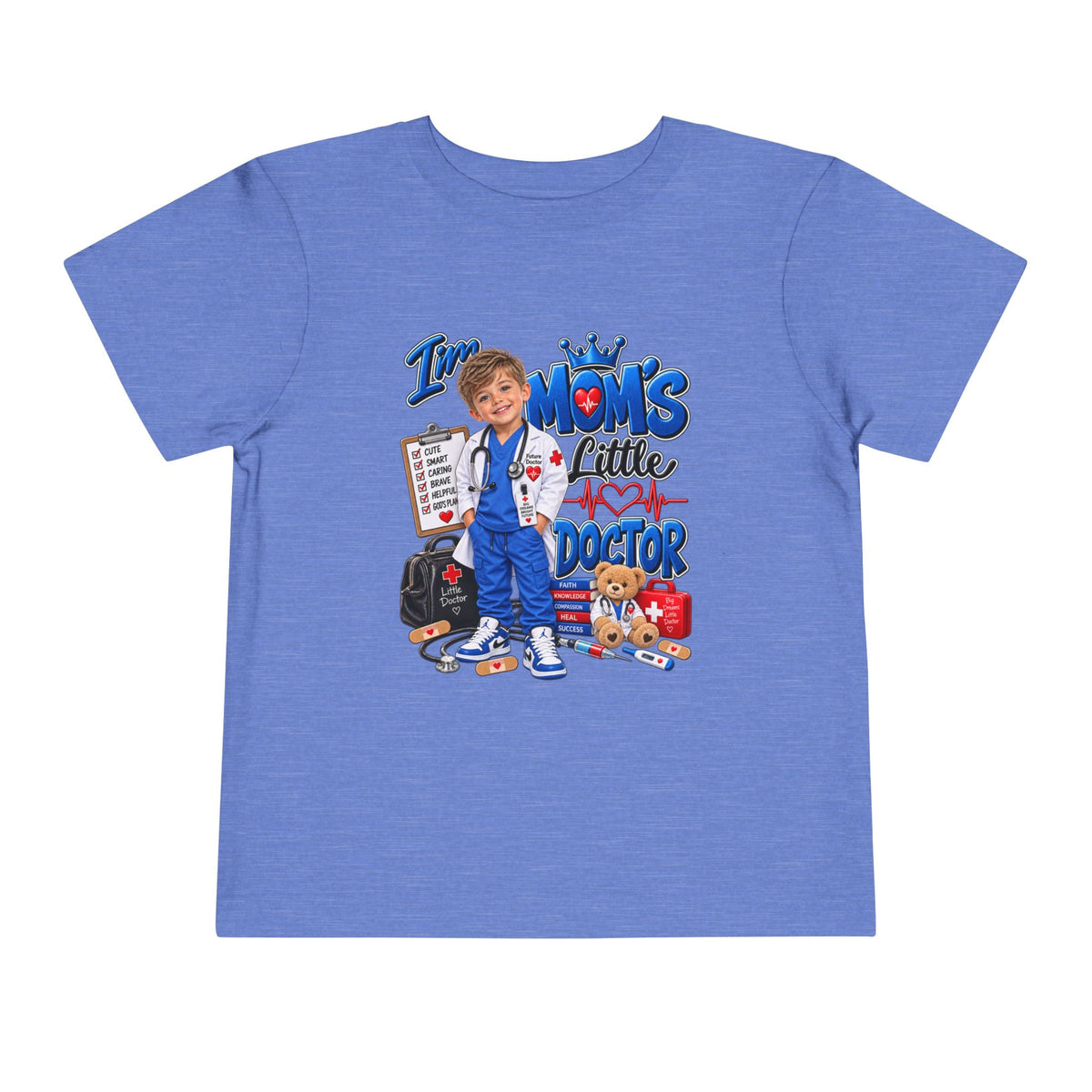 Toddler Tee — Mom's Little Doctor Graphic Shirt
