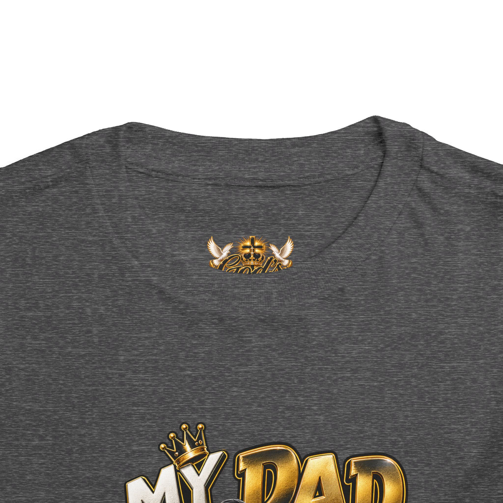 Toddler Tee — "My Dad Is My Hero" Firefighter Design