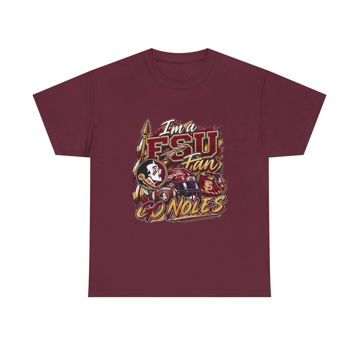 FSU Fan Tee – "I'm a FS U Fan Go Noles" Florida State Seminoles Graphic T-Shirt