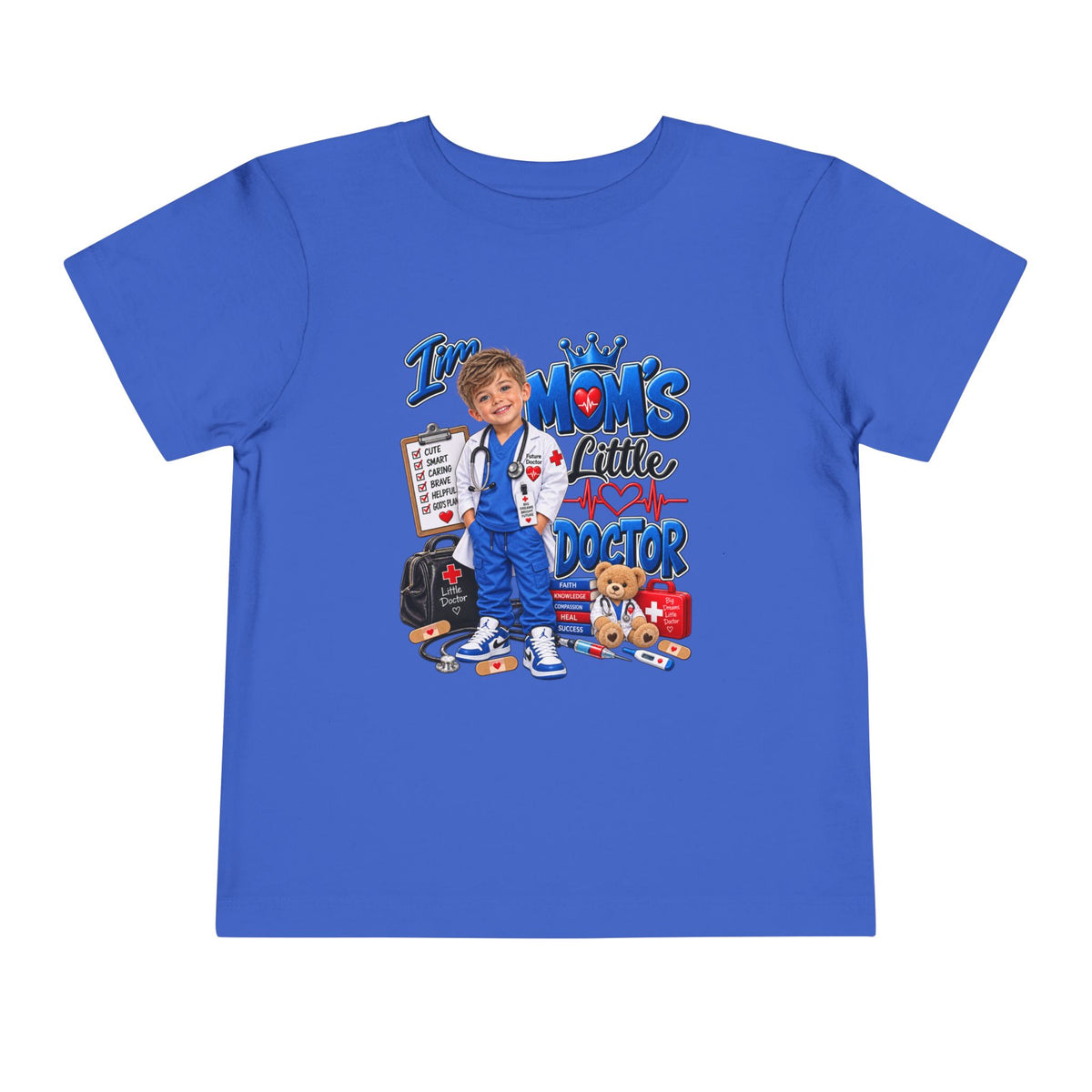 Toddler Tee — Mom's Little Doctor Graphic Shirt