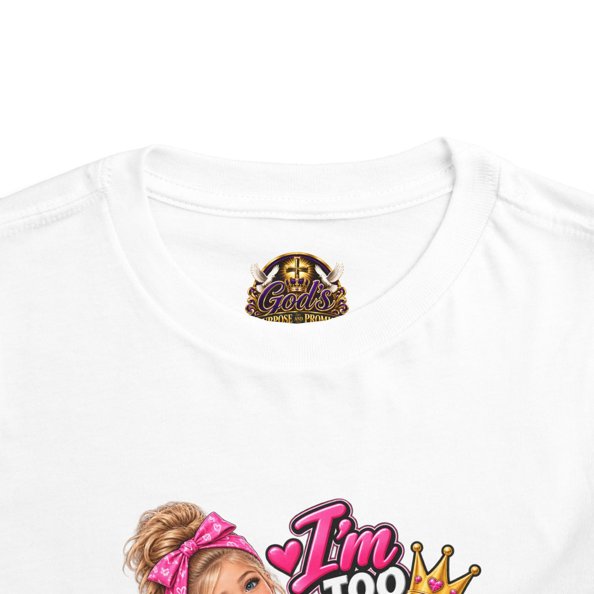 Toddler Tee — "I'm Too Cute to Be Mom's Problem Child" Graphic Top