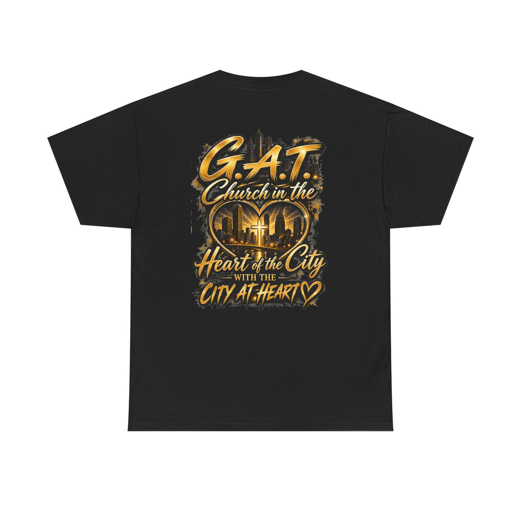 Church Heart Tee — "Church in the Heart of the City" Christian Graphic T-Shirt