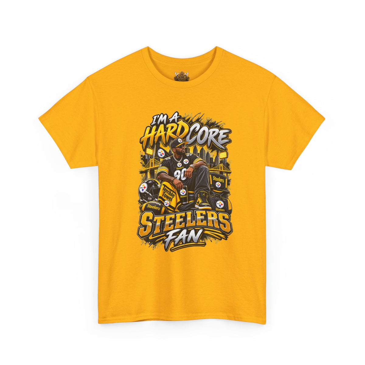 Hardcore Steelers Fan T-Shirt — Retro Pittsburgh Football Tee