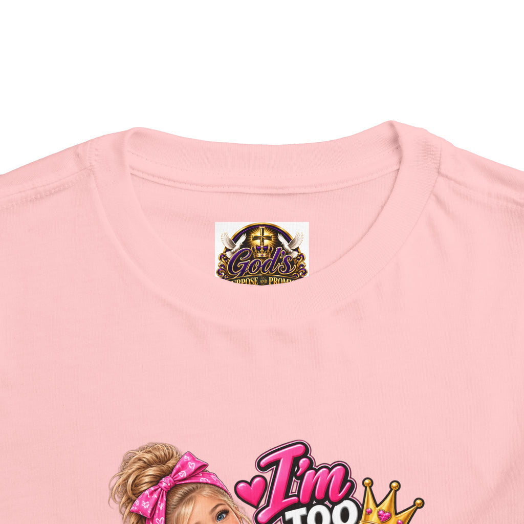 Toddler Tee — "I'm Too Cute to Be Mom's Problem Child" Graphic Top